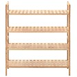 VIDAXL - vidaXL étagère à  chaussures Bois de noyer massif 69 x 26 x 81 cm - vignette