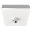 TIBELEC - Pavillon cache-fils carré métal Blanc 100 x 100 mm - vignette