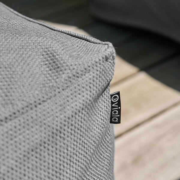 OVIALA - Salon de jardin modulable 5 places gris - Mixi - large