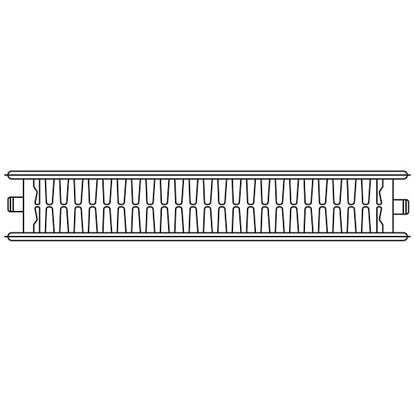 SANNOVER - Radiateur acier type 22 Sannover Hauteur 500 mm Largeur 600 mm - large