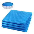 VOUNOT - Bache a bulle piscine 120 microns ronde decoupable Ø366cm bleu - vignette