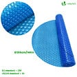 VOUNOT - Bache a bulle piscine 120 microns ronde decoupable Ø366cm bleu - vignette