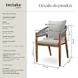TECTAKE - Chaise de jardin MANACOR au design corde grège - vignette