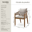 TECTAKE - Chaise de jardin MANACOR au design corde sable - vignette