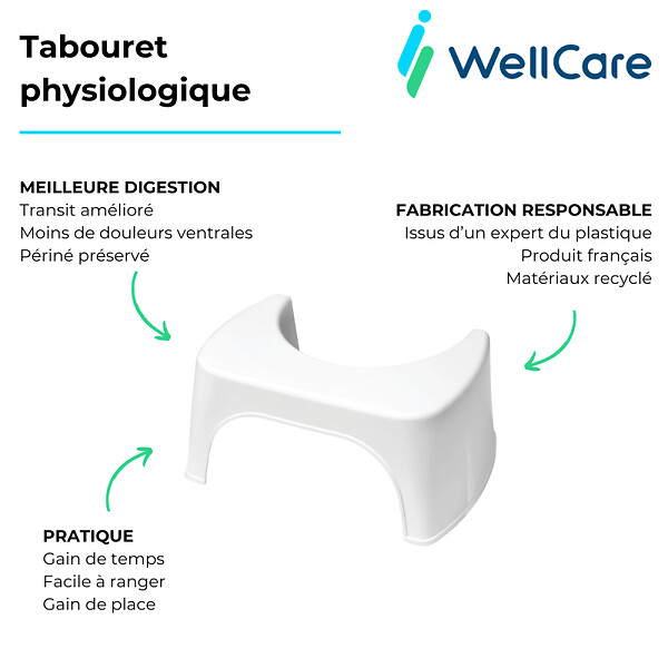 VILLEROY ET BOCH - Pack WC sans bride  Avento + Bâti support + abattant frein de chute + plaque chromée mat  + Tabouret blanc - large