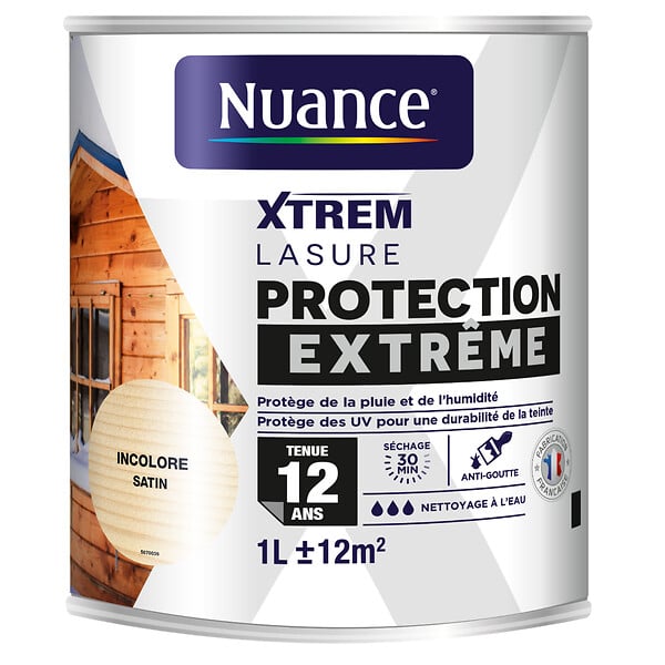 NUANCE - Lasure protection extrême 12 ans incolore 1 L - large