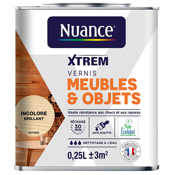 NUANCE - Vernis meubles et objets incolore brillant 0,25 L - large