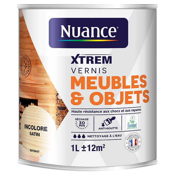 NUANCE - Vernis meubles et objets incolore satin 1 L - large