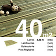 TERRASSEENBOIS - Planches de terrasse Pin autoclave Vert pour 40 m², Longueur 3,3 m. - vignette