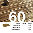 TERRASSEENBOIS - Planches de terrasse Pin autoclave Marron pour 60 m², Longueur 3,3 m. - vignette