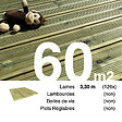 TERRASSEENBOIS - Planches de terrasse Pin autoclave Vert pour 60 m², Longueur 3,3 m. - vignette