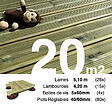 TERRASSEENBOIS - Kit complet terrasse Pin autoclave Vert pour 20 m², Lames 5,1 m, lambourdes 4,2 m, plots réglables et visserie Inox. - vignette