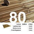 TERRASSEENBOIS - Planches de terrasse Pin autoclave Marron pour 80 m², Longueur 3,3 m. - vignette
