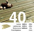 TERRASSEENBOIS - Kit terrasse Pin autoclave Vert pour 40 m², Lames 4,8 m, lambourdes 4,2 m et visserie Inox. - vignette