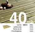 TERRASSEENBOIS - Planches de terrasse Pin autoclave Vert pour 40 m², Longueur 4,8 m. - vignette