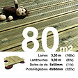 TERRASSEENBOIS - Kit complet terrasse Pin autoclave Vert pour 80 m², Lames 3,3 m, lambourdes 3 m, plots réglables et visserie Inox. - vignette