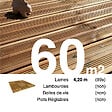 TERRASSEENBOIS - Planches de terrasse Pin autoclave Marron pour 60 m², Longueur 4,2 m. - vignette