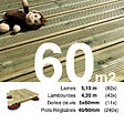 TERRASSEENBOIS - Kit complet terrasse Pin autoclave Vert pour 60 m², Lames 5,1 m, lambourdes 4,2 m, plots réglables et visserie Inox. - vignette
