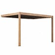 OVIALA - Pergola bioclimatique adossée motorisée et éclairée 3x4m et 1 store - Thebes - vignette