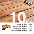 TERRASSEENBOIS - Kit complet terrasse bois exotique JATOBA pour 10 m², Lames 2,15 m, lambourdes 2,15 m, plots réglables et visserie Inox. - vignette