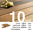 TERRASSEENBOIS - Kit terrasse bois exotique IPE pour 10 m², Lames 1,25 m, lambourdes 1,55 m et visserie Inox. - vignette