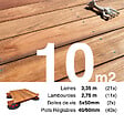 TERRASSEENBOIS - Kit complet terrasse bois exotique JATOBA pour 10 m², Lames 3,35 m, lambourdes 3,35 m, plots réglables et visserie Inox. - vignette