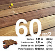 TERRASSEENBOIS - Kit complet terrasse bois exotique CUMARU pour 60 m², Lames 1,85 m, lambourdes 1,85 m, plots réglables et visserie Inox. - vignette