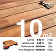 TERRASSEENBOIS - Kit complet terrasse bois exotique JATOBA pour 10 m², Lames 4,9 m, lambourdes 4,25 m, plots réglables et visserie Inox. - vignette