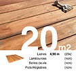 TERRASSEENBOIS - Planches de terrasse bois exotique JATOBA pour 20 m², Longueur 4,9 m. - vignette