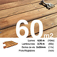 TERRASSEENBOIS - Kit terrasse bois exotique JATOBA pour 60 m², Lames 4 m, lambourdes 3,95 m et visserie Inox. - vignette