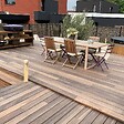 TERRASSEENBOIS - Kit complet terrasse bois exotique PADOUK pour 10 m², Lames 2,15 m, lambourdes 2,15 m, plots réglables et visserie Inox. - vignette