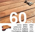 TERRASSEENBOIS - Kit complet terrasse bois exotique JATOBA pour 60 m², Lames 2,15 m, lambourdes 2,15 m, plots réglables et visserie Inox. - vignette