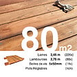 TERRASSEENBOIS - Kit terrasse bois exotique JATOBA pour 80 m², Lames 2,45 m, lambourdes 2,15 m et visserie Inox. - vignette
