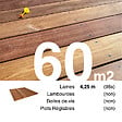 TERRASSEENBOIS - Planches de terrasse bois exotique CUMARU pour 60 m², Longueur 4,25 m. - vignette
