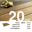 TERRASSEENBOIS - Planches de terrasse bois exotique IPE pour 20 m², Longueur 1,25 m. - vignette