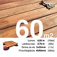 TERRASSEENBOIS - Kit complet terrasse bois exotique JATOBA pour 60 m², Lames 4 m, lambourdes 3,95 m, plots réglables et visserie Inox. - vignette
