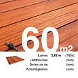TERRASSEENBOIS - Planches de terrasse bois exotique PADOUK pour 60 m², Longueur 2,45 m. - vignette