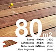 TERRASSEENBOIS - Kit terrasse bois exotique CUMARU pour 80 m², Lames 4,9 m, lambourdes 4,25 m et visserie Inox. - vignette
