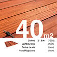 TERRASSEENBOIS - Planches de terrasse bois exotique PADOUK pour 40 m², Longueur 2,15 m. - vignette