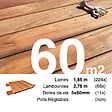 TERRASSEENBOIS - Kit terrasse bois exotique JATOBA pour 60 m², Lames 1,85 m, lambourdes 1,85 m et visserie Inox. - vignette