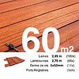 TERRASSEENBOIS - Kit terrasse bois exotique PADOUK pour 60 m², Lames 2,45 m, lambourdes 2,15 m et visserie Inox. - vignette