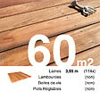 TERRASSEENBOIS - Planches de terrasse bois exotique JATOBA pour 60 m², Longueur 3,65 m. - vignette