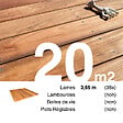 TERRASSEENBOIS - Planches de terrasse bois exotique JATOBA pour 20 m², Longueur 3,65 m. - vignette