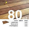 TERRASSEENBOIS - Planches de terrasse bois exotique CUMARU pour 80 m², Longueur 3,35 m. - vignette