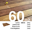 TERRASSEENBOIS - Planches de terrasse bois exotique CUMARU pour 60 m², Longueur 4,55 m. - vignette