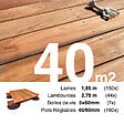 TERRASSEENBOIS - Kit complet terrasse bois exotique JATOBA pour 40 m², Lames 1,85 m, lambourdes 1,85 m, plots réglables et visserie Inox. - vignette