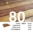 TERRASSEENBOIS - Planches de terrasse bois exotique CUMARU pour 80 m², Longueur 4,9 m. - vignette