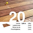 TERRASSEENBOIS - Planches de terrasse bois exotique CUMARU pour 20 m², Longueur 3,65 m. - vignette