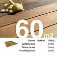 TERRASSEENBOIS - Planches de terrasse bois exotique IPE pour 60 m², Longueur 0,95 m. - vignette