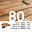 TERRASSEENBOIS - Kit complet terrasse bois exotique JATOBA pour 80 m², Lames 2,75 m, lambourdes 2,75 m, plots réglables et visserie Inox. - vignette